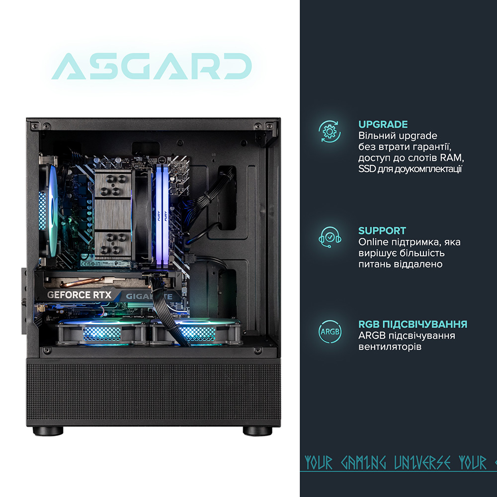 Зовнішній вигляд Комп'ютер ASGARD Eir (I144F.32.S10.57.12.6007)
