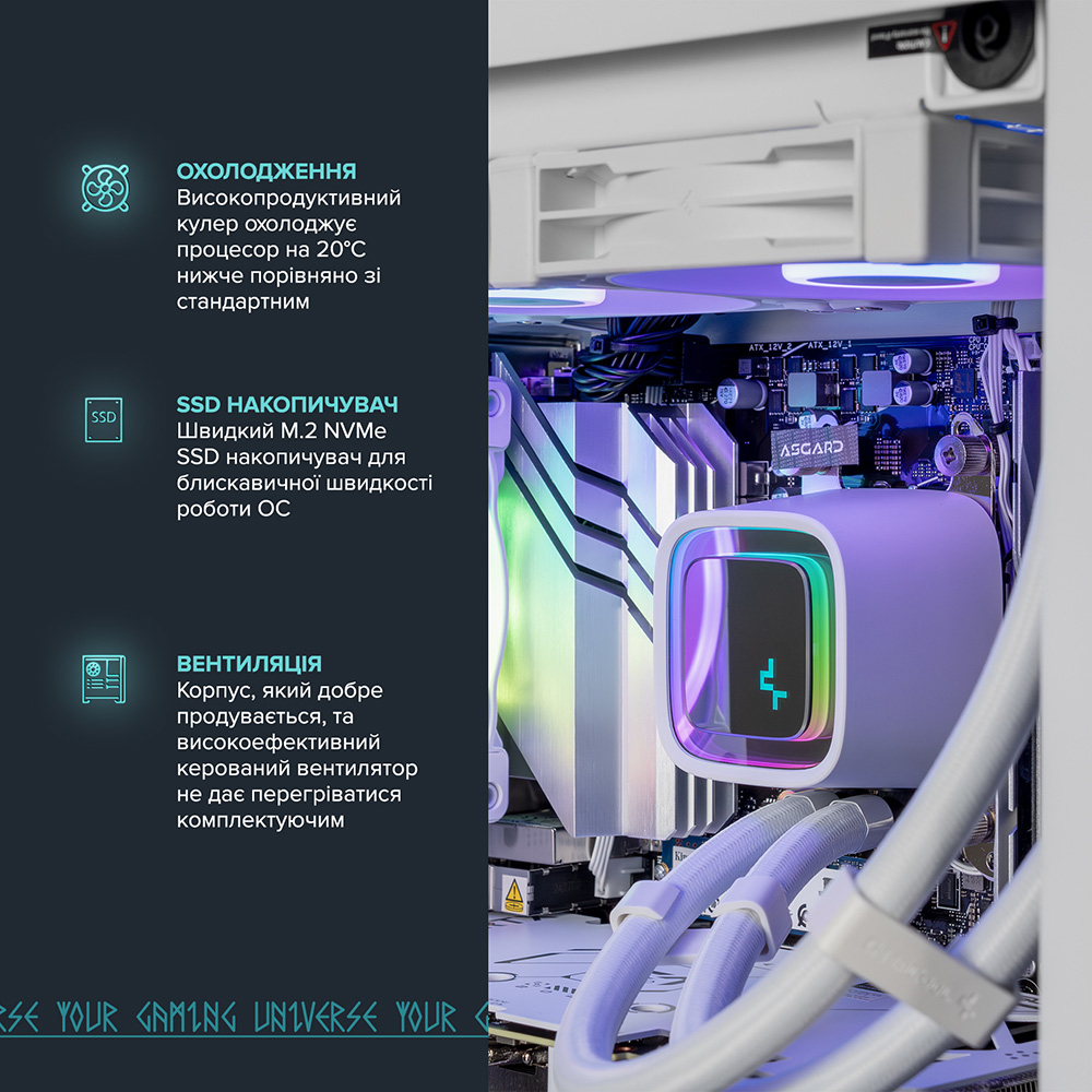 Комп'ютер ASGARD Ran A96X.64.S20.57.5509 Серія процесора AMD Ryzen 5