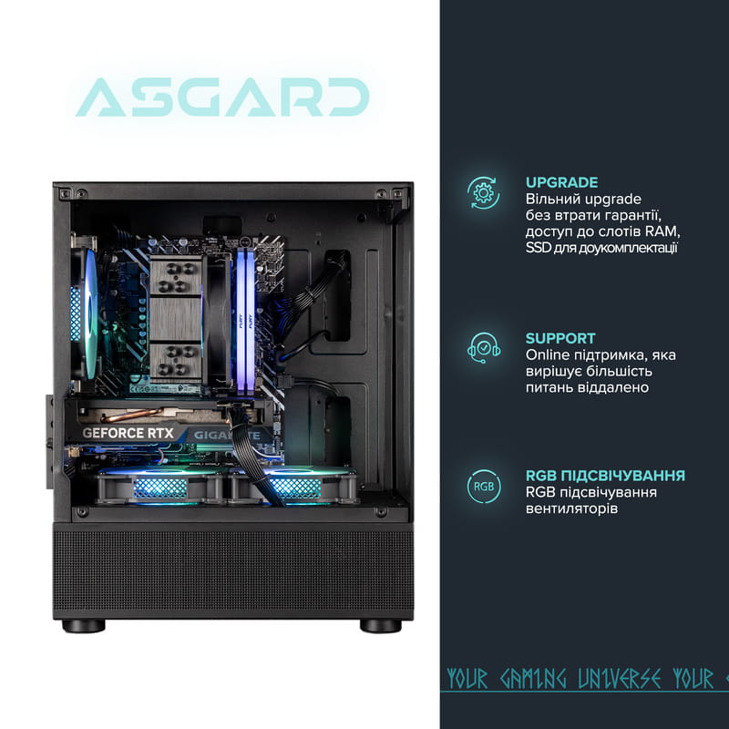 Зовнішній вигляд Комп'ютер ASGARD Eir (A84F.16.S15.57T.10199)