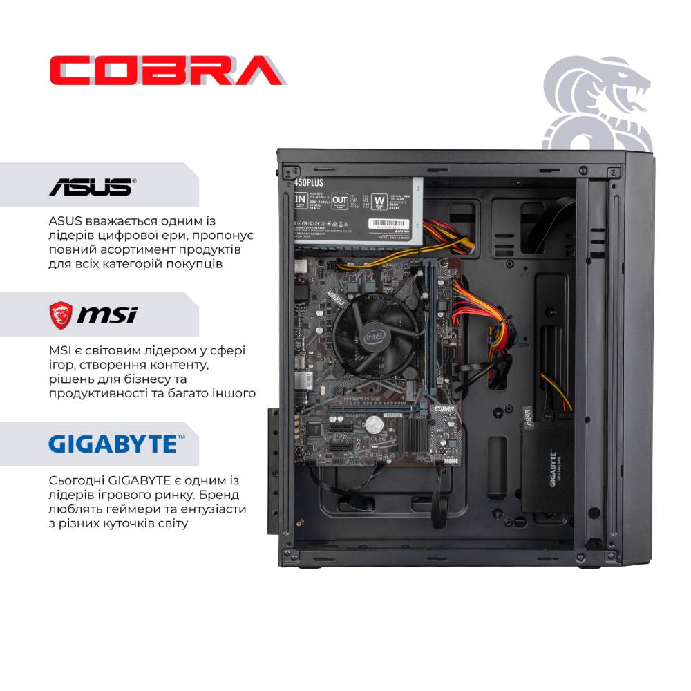 Комп'ютер COBRA Optimal (I121.16.S1.INT.25065.DW) Серія процесора Intel Core i3
