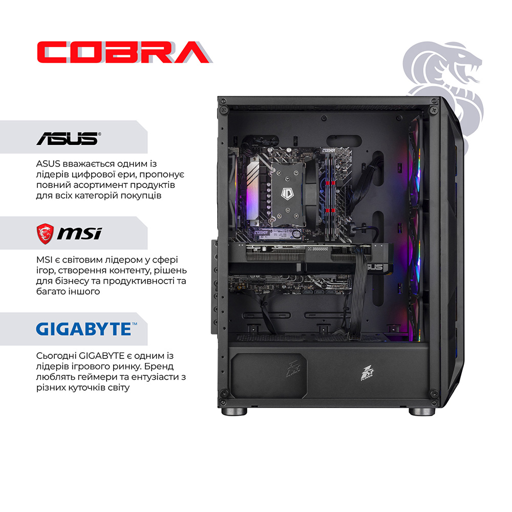 Зовнішній вигляд Комп'ютер COBRA Advanced (A55.16.S20.56T16.22372)