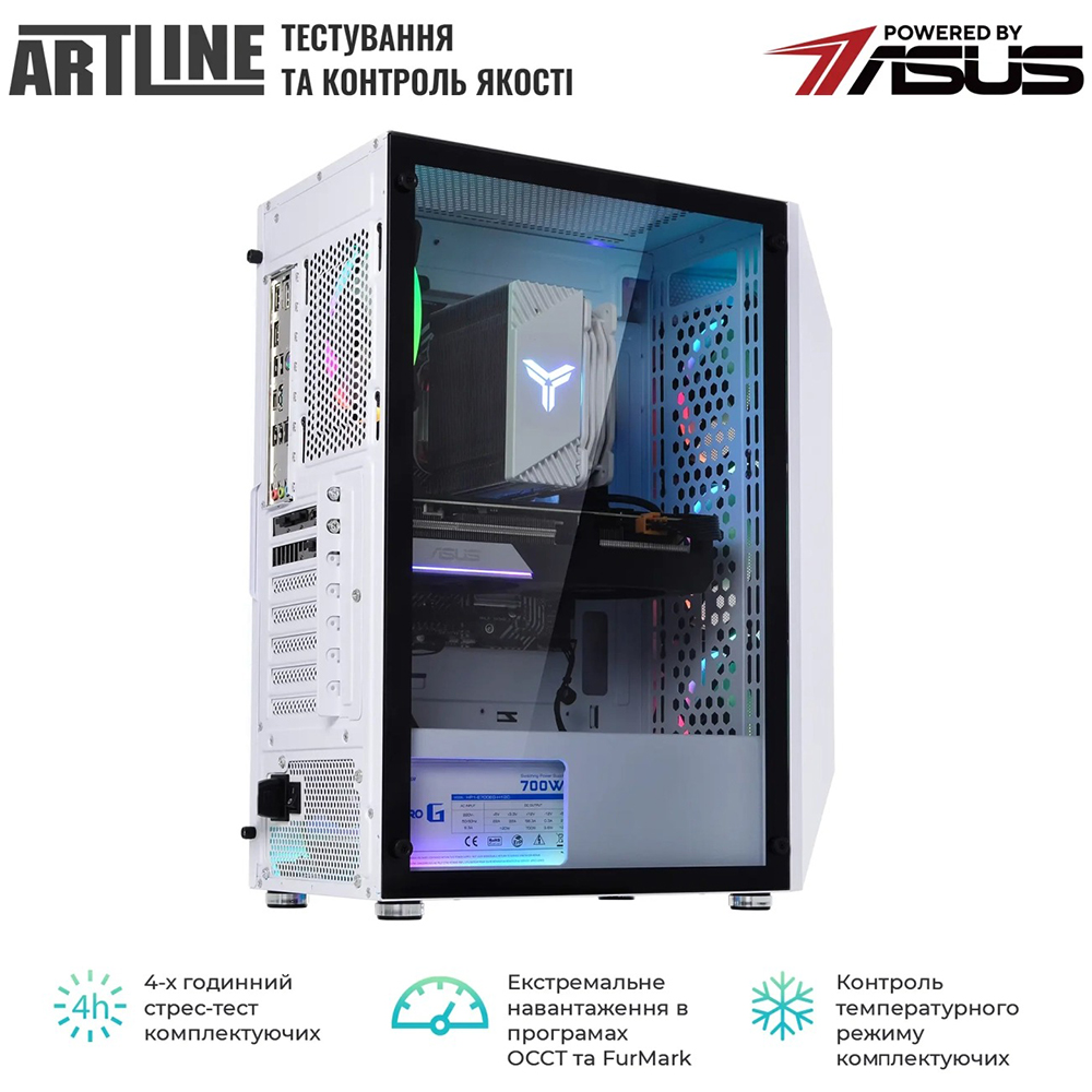 Внешний вид Компьютер ARTLINE Gaming X46WHITE Windows 11 Home (X46WHITEv40Win)