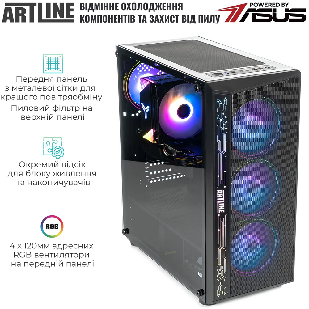 Комп'ютер ARTLINE Gaming X48 Windows 11 Home (X48v45Win) Модель процесора 9700X