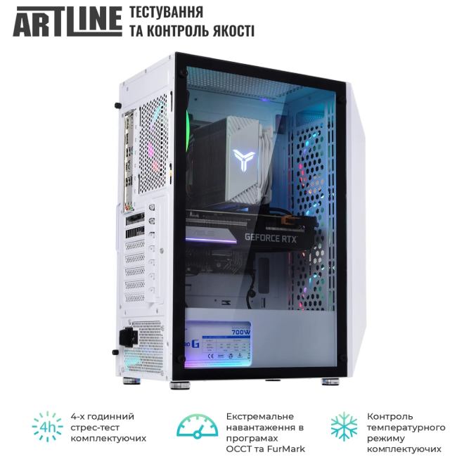 Изображение Компьютер ARTLINE Gaming X47WHITE Windows 11 Home (X47WHITEv100Win)