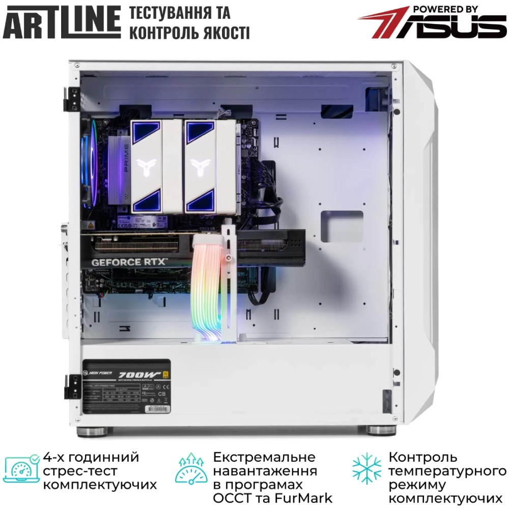 Внешний вид Компьютер ARTLINE Overlord X83WHITE Windows 11 Home (X83WHITEv52Win)