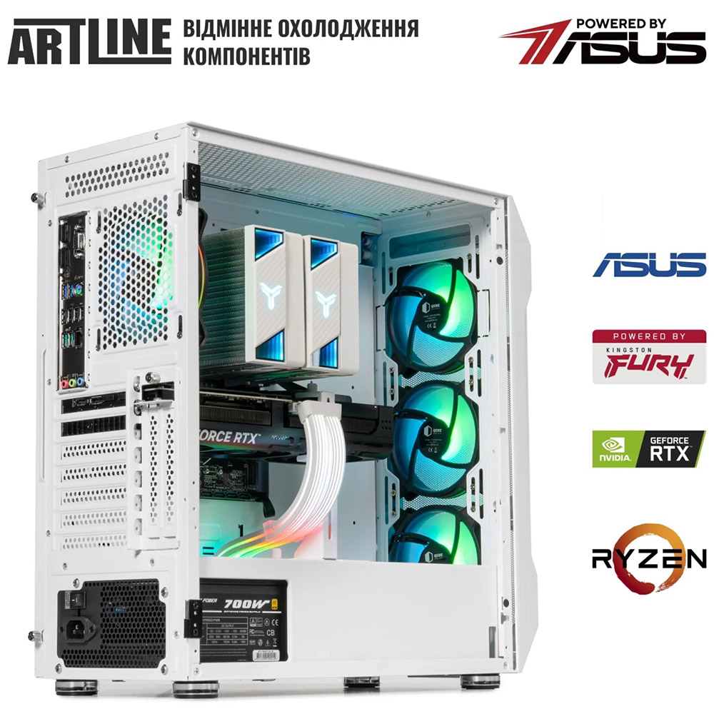 Изображение Компьютер ARTLINE Gaming X69WHITE Windows 11 Home (X69WHITEv48Win)