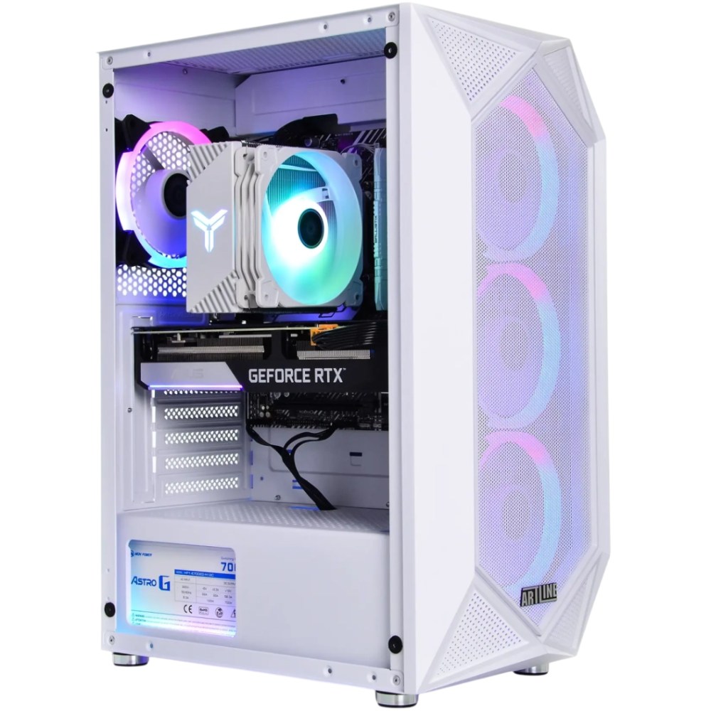Компьютер ARTLINE Gaming X47WHITE Windows 11 Home (X47WHITEv101Win) Чипсет AMD B650