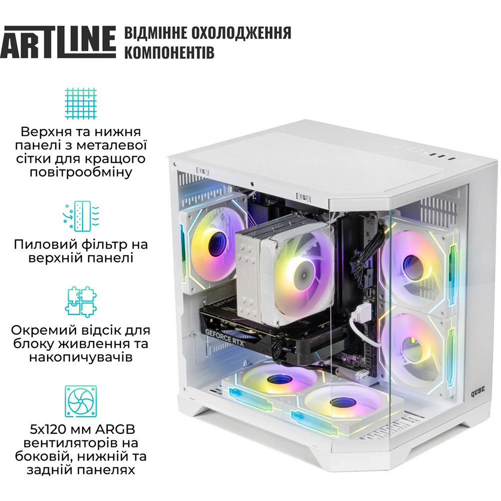 В интернет магазине Компьютер ARTLINE Gaming X63WHITE Windows 11 Home (X63WHITEv40Win)