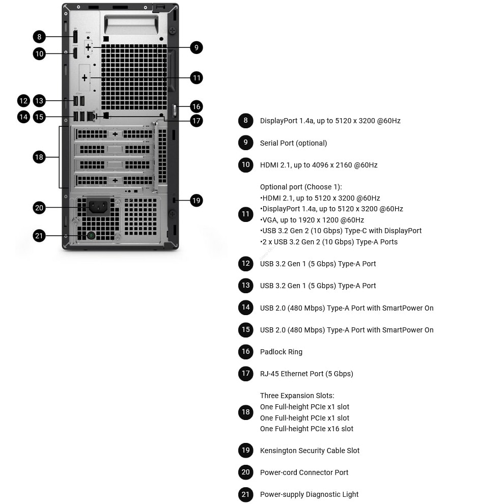 Фото Комп'ютер DELL Pro Tower (BTO010_QCT1250)