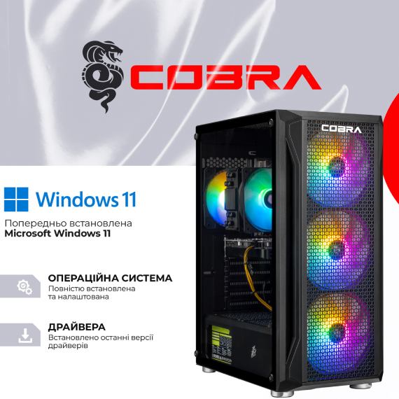 Замовити Комп'ютер COBRA Advanced (95F.64.S20.97XT.25118W)