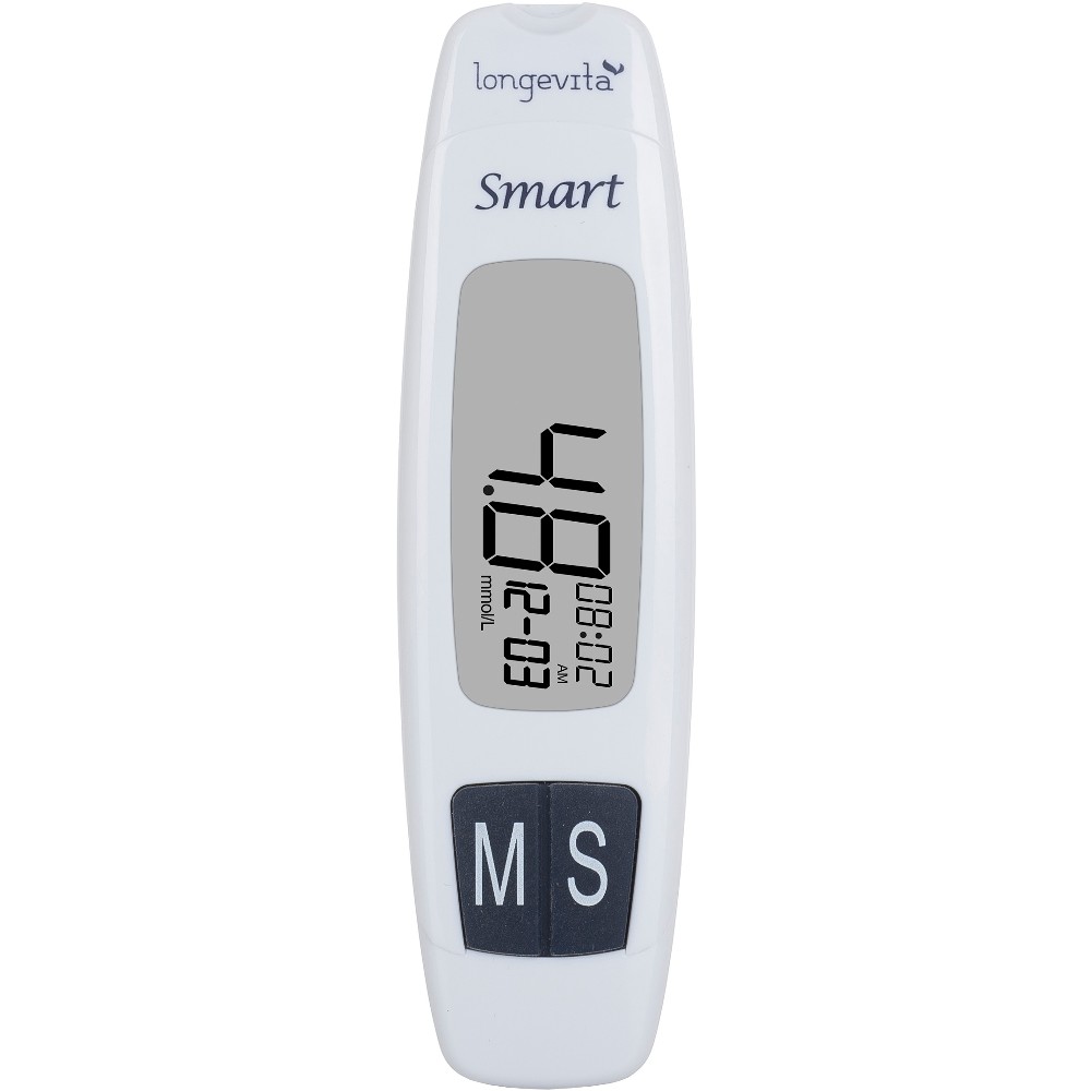 Глюкометр LONGEVITA Smart + Тест-полоски 50 шт (1х50шт) Глюкометр LONGEVITA Smart + Тест-полоски 50 шт (1х50шт)