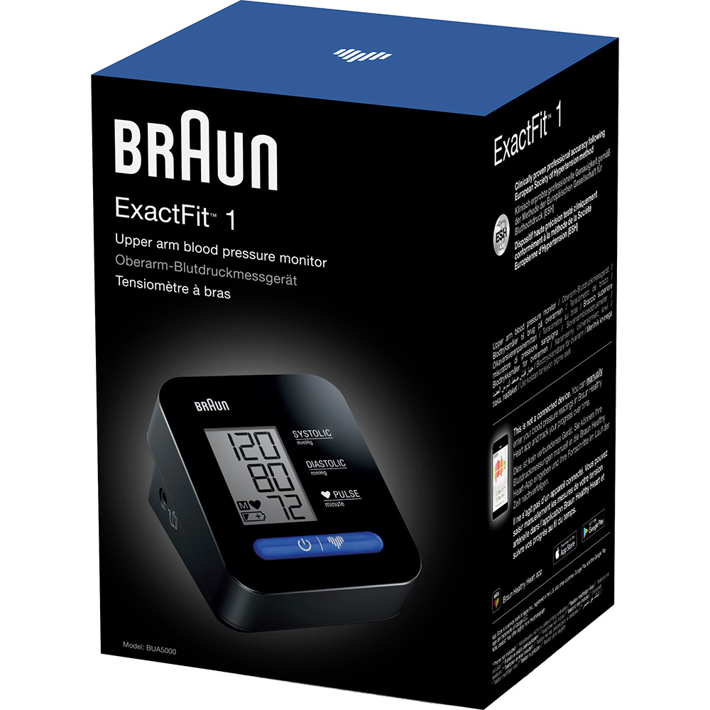 Изображение Измеритель давления BRAUN BPM ExactFit 1 BUA5000EUV1AM all black