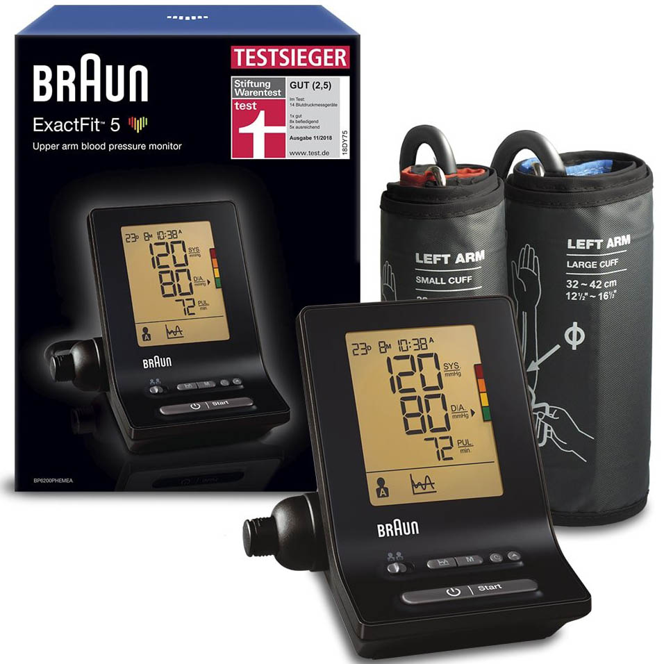 Вимірювач тиску BRAUN BPM EXACTFIT 5 BP6200 (TOW009063) Тип вимірювач тиску (електронний)