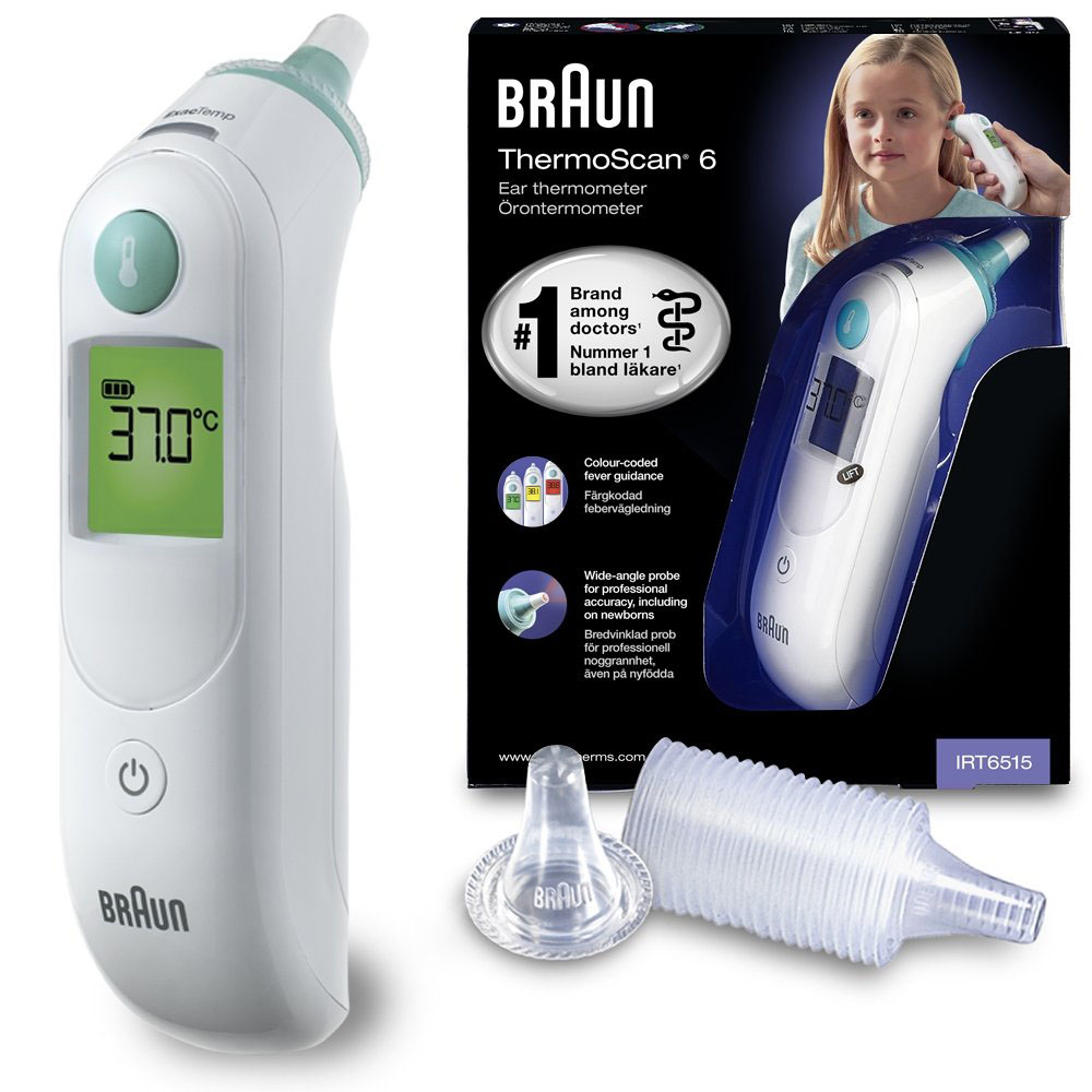 Термометр BRAUN Thermoscan 6 IRT6515 (TOW014672) Тип термометра інфрачервоний (безконтактний)