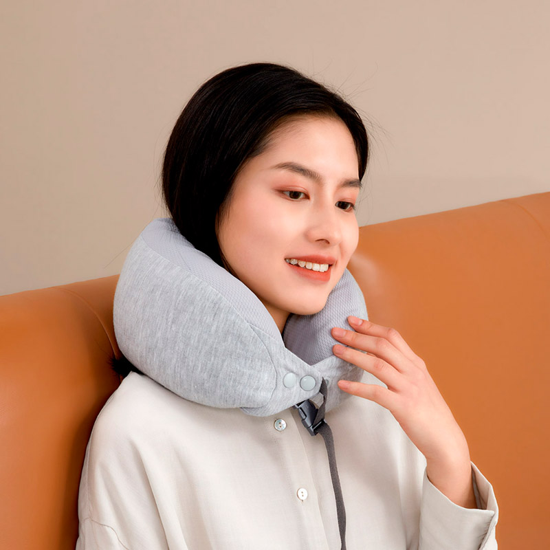 Подушка ортопедическая XIAOMI 8H Neck pillow U1 Air Grey Материал  латекс, полиэфирное волокно, регенерированное целлюлозное волокно, нейлон, спандекс, антибактериальный материал Cleancool, антибактериальный агент Polygiene, волокно CoolMax