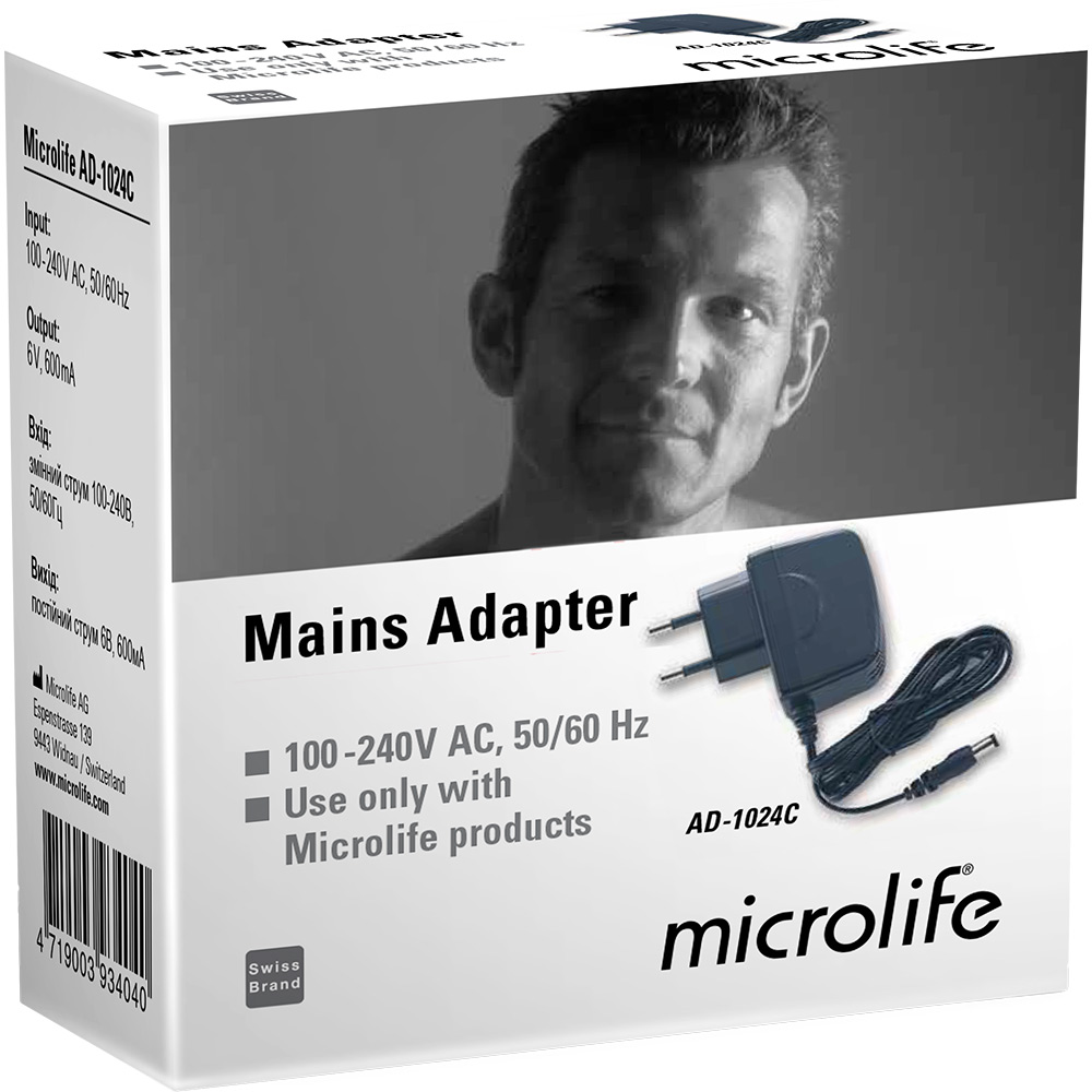 Мережевий адаптер MICROLIFE AD-1024c Колір чорний