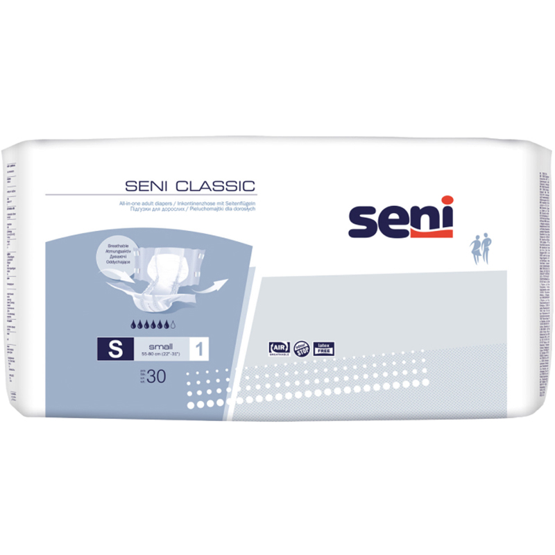 Подгузники для взрослых SENI Classic Small 30 шт (SE-094-SM30-SC1)