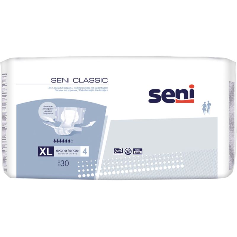 Подгузники для взрослых SENI Classic Extra Large 30 шт (SE-094-XL30-SC1)