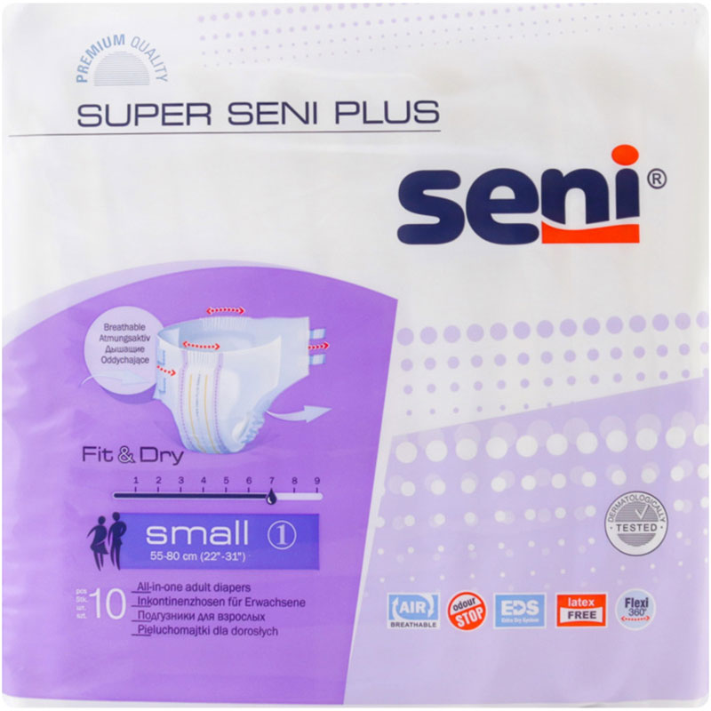 Підгузки для дорослих Seni Super Plus Small 10 шт (SE-094-SM10-S02)