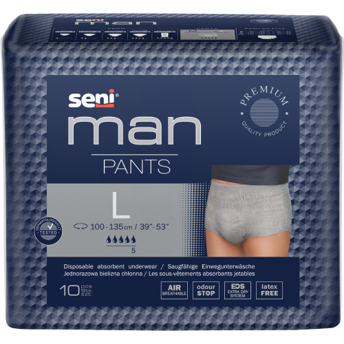 Труси поглинальні SENI Man Pants Large 10 шт (SE-096-LA10-M01)