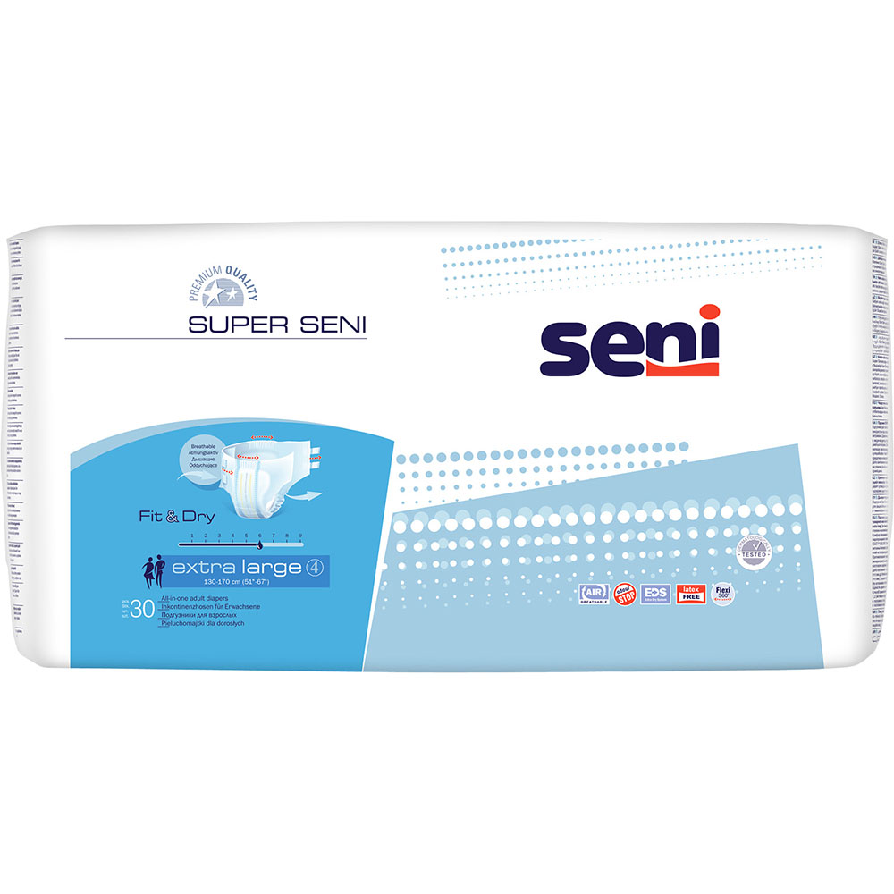 Підгузки для дорослих Seni Super Extra Large 30 шт (SE-094-XL30-A01)