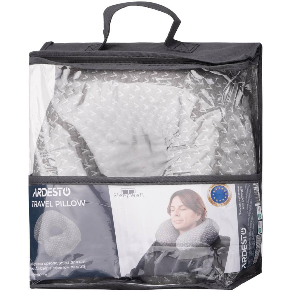 Заказать Подушка ортопедическая ARDESTO Sleepwell Travel Silver (ART3429NEP)