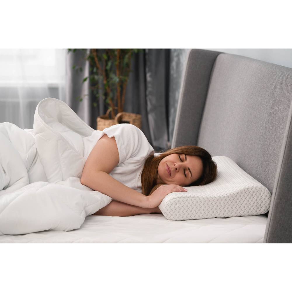 Зображення Подушка ортопедична ARDESTO Sleepwell 60х40х11/9см White (ART6040COP)