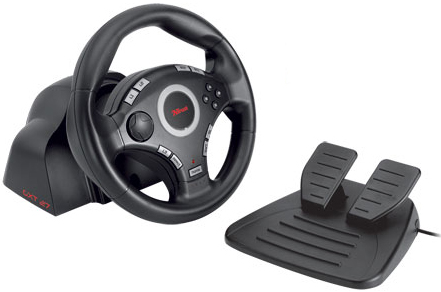 Игр.манипулятор TRUST Руль GXT-27 Force Vibration Steering Wheel