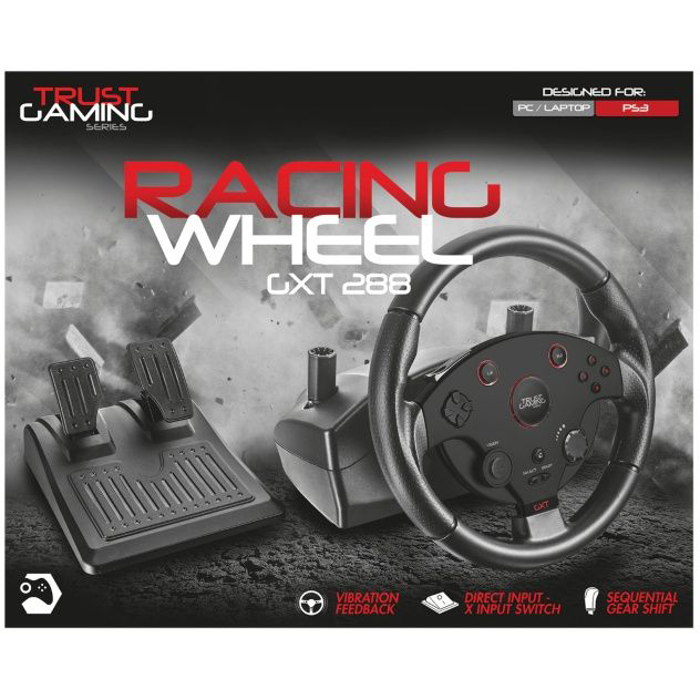 Руль TRUST GXT 288 Racing Wheel (20293) Функция Twist False