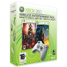 Джойстик MICROSOFT XBOX 360 wireless controller+Fable2,Halo3 (white) (GTA-00045)