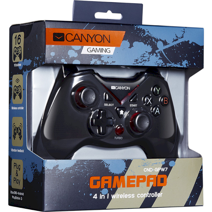 Геймпад CANYON CND-GPW7 4in1 Кількість кнопок 12