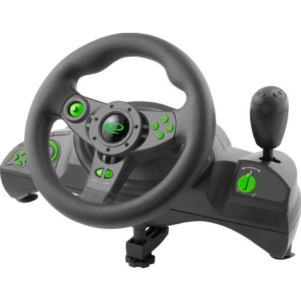 Кермо Esperanza Wheel EGW102 Black/Green Тип пристрою кермо