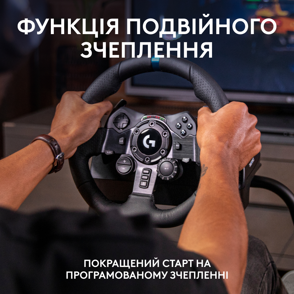 Проводной руль LOGITECH G923 Racing Wheel and Pedals for PS4 and PC  (L941-000149)