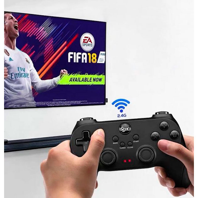 Геймпад BEITONG Wireless Gamepad PC PS Night Edition-D2A Black (BTP-BD2A) Бездротове з'єднання є