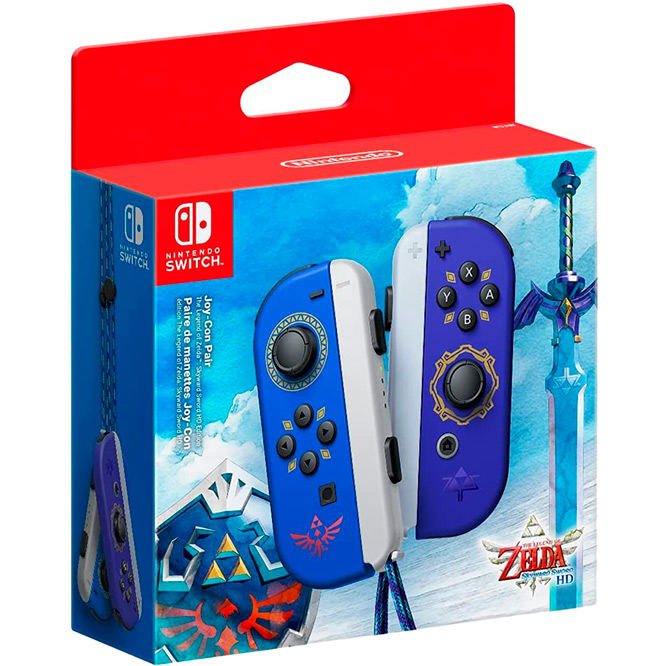 Фото 4 Набор контроллеров NINTENDO NS Joy-Con The Legend of Zelda: Skyward Sword 2 шт (45496431495)