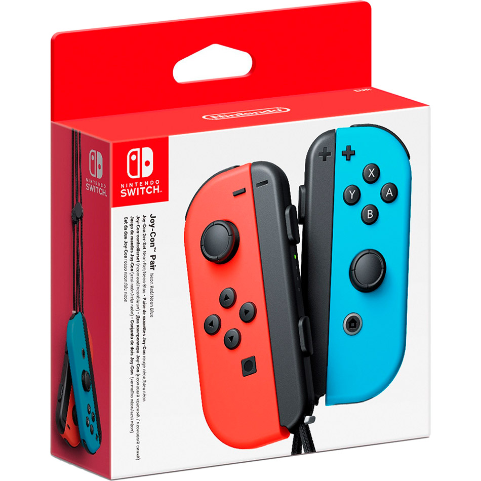 Набор контроллеров NINTENDO Joy-Con Neon Red/Neon Blue 2 шт (45496430566) Количество кнопок 14