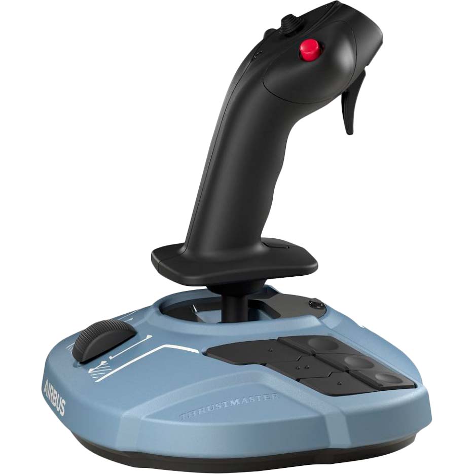 Джойстик Thrustmaster TCA Sidestick Airbus Edition Black/Blue (2960844) Беспроводное соединение нет