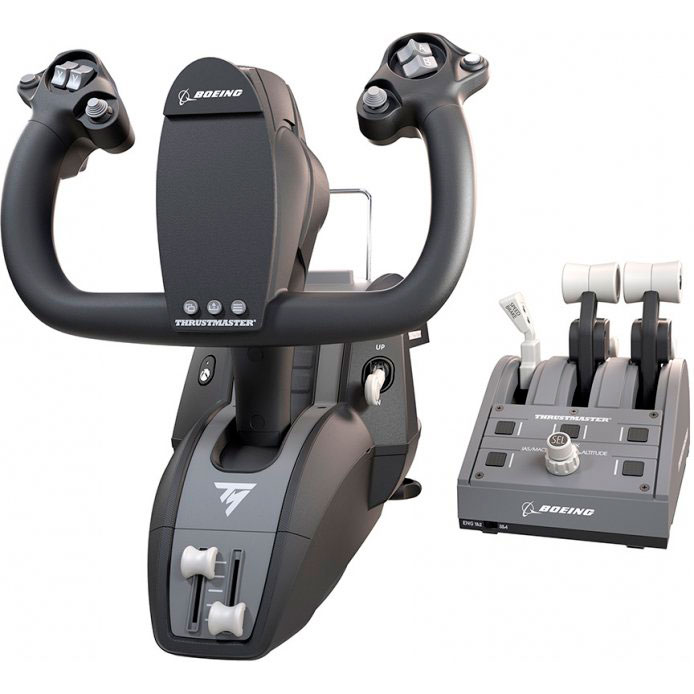 Штурвал Thrustmaster з важелем керування двигуном для PC/XBOX series S|X TCA YOKE BOEING ED (4460210)