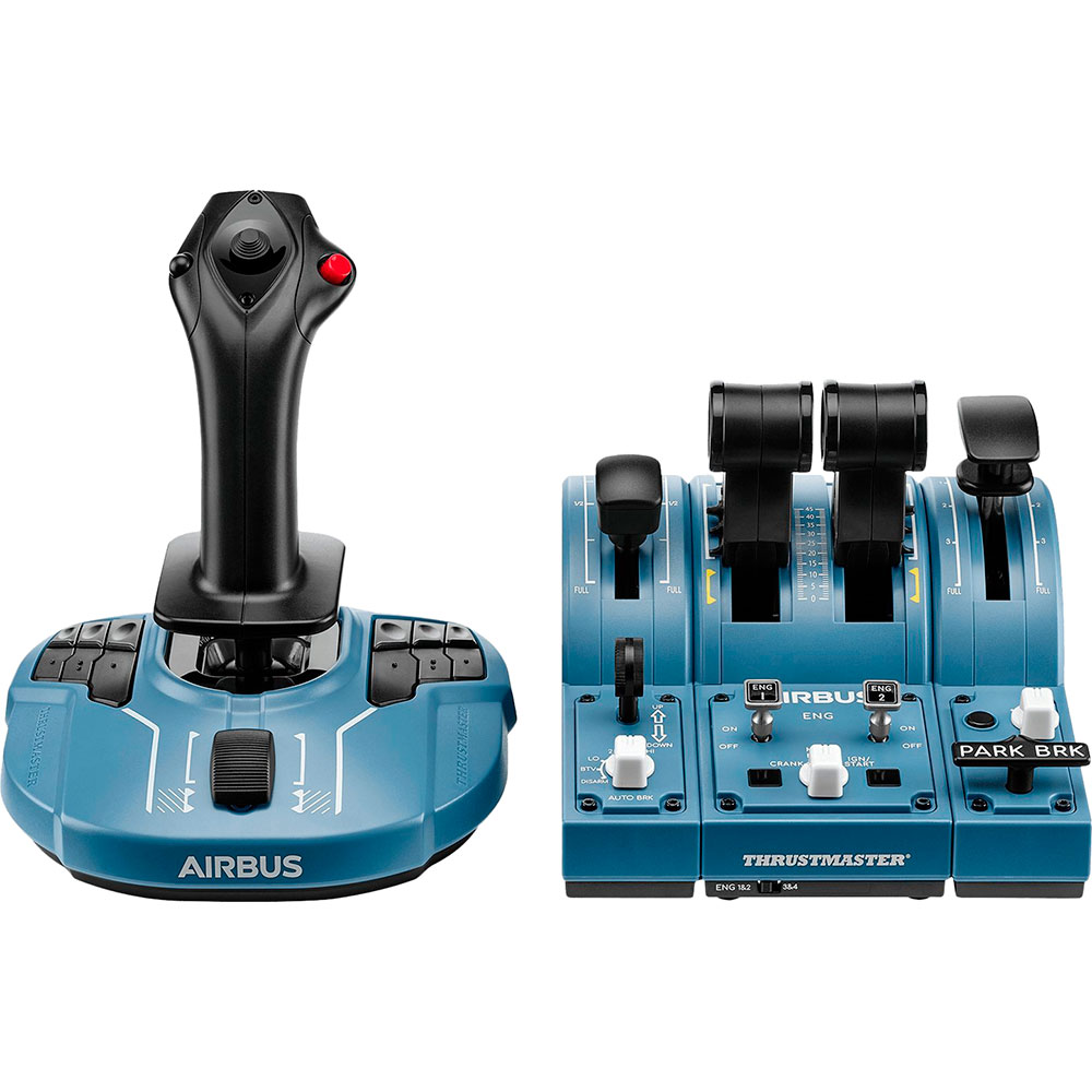 Штурвал Thrustmaster з важелем керування двигуном для PC\Xbox TCA Captain Pack x Airbus (4460217)