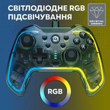 Геймпад CANYON Brighter GP-02 Wired RGB 4in1 Crystal (CND-GP02)