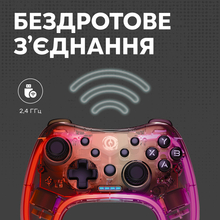 Геймпад CANYON Brighter GPW-04 Wireless RGB 5in1 Crystal (CND-GPW04)