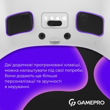 Геймпад GAMEPRO GPX13W 2.4G/BT 5.1/USB RGB White