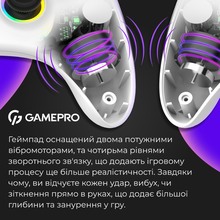 Геймпад GAMEPRO GPX13W 2.4G/BT 5.1/USB RGB White