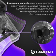 Геймпад GAMEPRO GPX13T 2.4G/BT 5.1/USB RGB Transparent