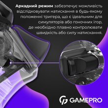 Геймпад GAMEPRO GPX13T 2.4G/BT 5.1/USB RGB Transparent