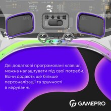 Геймпад GAMEPRO GPX13T 2.4G/BT 5.1/USB RGB Transparent