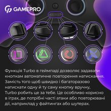 Геймпад GAMEPRO GPS13B BT 5.3/USB RGB Black