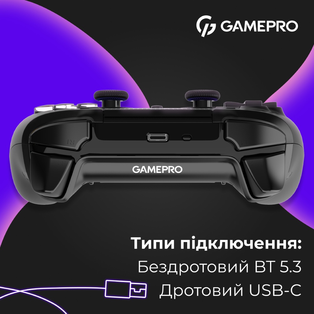 Фото 16 Геймпад GAMEPRO GPS13B BT 5.3/USB RGB Black