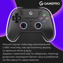 Геймпад GAMEPRO GPS13B BT 5.3/USB RGB Black