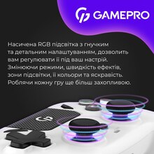 Геймпад GAMEPRO GPS13W BT 5.3/USB RGB White